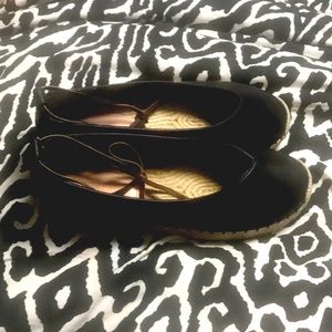 Avec Les Filles Italian Leather espadrilles Sz 8